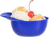8.5 10 Restaurantware-Mini Serve Ounce Baseball Helmet Ice Cream Bowls, Disposable Sundae Bowls - Sturdy, Stylish, Blue