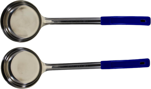 8 Ounce Solid Stainless Steel Portion Control Ladle Spoon for Measuring and Serving, Pack of 2