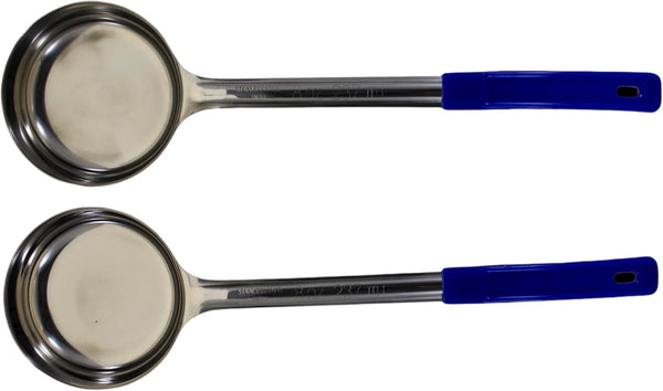 8 Ounce Solid Stainless Steel Portion Control Ladle Spoon for Measuring and Serving, Pack of 2