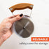 Full Circle Slice Stainless Steel Precision Pizza Wheel with Safety Cover, Effortless Slicing, Eco-Friendly, Dishwasher