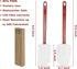 High Heat Resistant Silicone Scraper Spoon, Commercial Spatula Set of 2 for Cooking (9.5'')