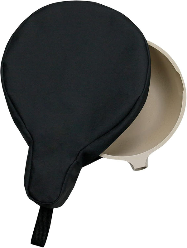 DOKSMERIA Cast Iron Camping Skillet Bag for 8/10/12In Skillets, Lightweight Water Resistant Frying Pan Bag, Black