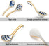 Soup Spoon Set of 4, Japanese and Korean Curved Handle Ceramic Ramen Spoons for Pho, Miso, Salad