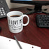 ThisWear I Love My Wiener Dog Mug, Funny Dachshund Gifts, 11oz Ceramic Coffee Mug with Handle