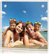 Americanflat 4x4 Acrylic Picture Frame - Double Sided Frames with Magnetic Corners for Desk or Tabletop Display