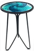 LIFFY Patio Side Table, Small Round End Table, Metal Side Table Outdoor,