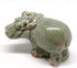 ZOOCRAFT Ceramic Hippo Figurine Mom and Baby, Hand Painted Porcelain Terrarium Garden Decor