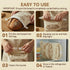 Eruidar (2 Pack), 13"x17" Beeswax Bread Bags for Sourdough & Homemade Bread XL Large Reusable Cotton & Linen Bread Bag