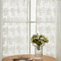YJ YANJUN Lace Kitchen Curtains 24 inch Length Sets Vintage Sheer Rv Curtains for Camper Windows Cream Kitchen Window Curtains Over Sink Bistro Crtains for Narrow Windows 2 Panels 26" x 24" Ivory