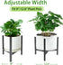 7 8 9 10 11 12 inch Airpark Plant Stand Indoor, Adjustable Metal Modern Plant Stands, Heavy Duty Stable Plant Pot