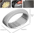 Garlic Press Rocker, Portable Manual Stainless Steel Garlic Press Rocker Crusher Masher with Garlic Peeling Drum