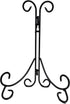 Decorative Black Wrought Iron 12" Plate Stand Easel