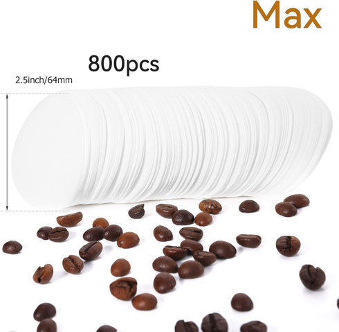 Replacement Paper Filter Packs Laicky 800 Count White Coffee Filter Paper for Aerobie Aeropress