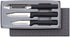 Rada Cutlery 3-Piece Basics Knife Gift Set with Black Handles