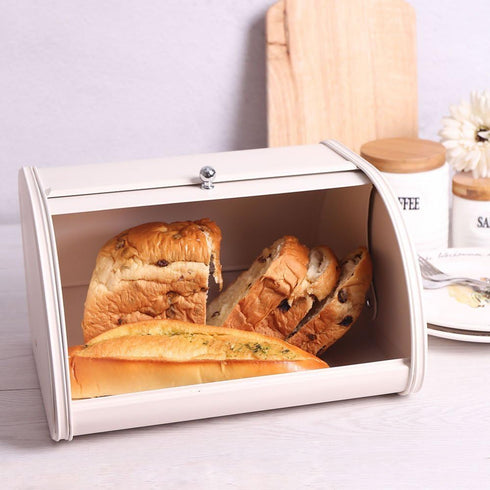 X458 Countertop Metal Bread Box for Kitchen - Stainless Steel Bread Box for Kitchen - Bread Storage Container