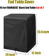 Set 2, -20"W 12"D 23.6"H End Tables Cover for FROMJBEST Black End Table of Dust-proof Side Table Covers for Living Room
