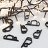 Vikdio 30 Pcs Black Gutter Hooks for Christmas Lights, Holiday Light Clips for Fixing Outdoor String Lights on