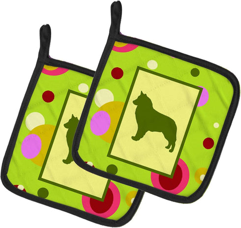 Caroline's Treasures CK1115PTHD Pair of Heat Resistant Pot Holders - Kitchen Oven Hot Pads for Cooking, 7 1/2 x 7 1/2