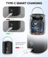 Portable Air Pump for Inflatables, Wonforic Ultra-Mini Electric Pump with Camping Lantern and Magnetic Design