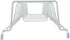 Huji Plates Holder Rack for Pots Pans Lid Organizer, TWO, White for Cabinet, Pantry or Kitchen Counter