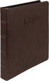 Samsill Recipe Binder 8.5x11, 3 Ring Recipe Book Binder to Hold All Your Recipes and Recipe Cards, Family Recipe Binder Bold Design (1", Brown Script) by Samsill