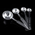 Stainless Steel Measuring Spoons Set of 4, Includes 1/10 tsp, 1/2 tsp, 1 tsp, 1 tbsp for Dry and Liquid