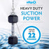 SlipX Solutions Power-Lock Shower Organizer Caddy with Suction Cups, Holds Up to 22lbs for Shampoo & Soap