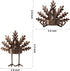 FORUP 6 Pack Metal Turkey Tea Light Candle Holders - Thanksgiving Home Table Decoration