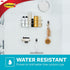 Command Packaging Shower Caddy with Water Resistant Strips, Organize Your Bathroom, Easy to Open Bathroom Decor