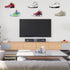 Wall-6 Pack Floating Shoe Shelves for Sneaker Shelves-Levitating Shoe Display Stand Acrylic Sneaker Wall Hanger,Shoe