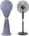 Floor Fan Dust Cover, Waterproof and Washable Sleeve for Household Pedestal Fan, Grey Protective Cover