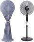 Floor Fan Dust Cover, Waterproof and Washable Sleeve for Household Pedestal Fan, Grey Protective Cover