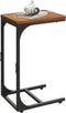 WLIVE C Shaped End Table, Small Couch Side Tables with Metal Frame