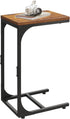 WLIVE C Shaped End Table, Small Couch Side Tables with Metal Frame
