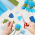 Vibrant Jumbo Bright Royal Blue Crepe Roll - 500 Feet (1 Piece) - Premium Quality for Events & Parties
