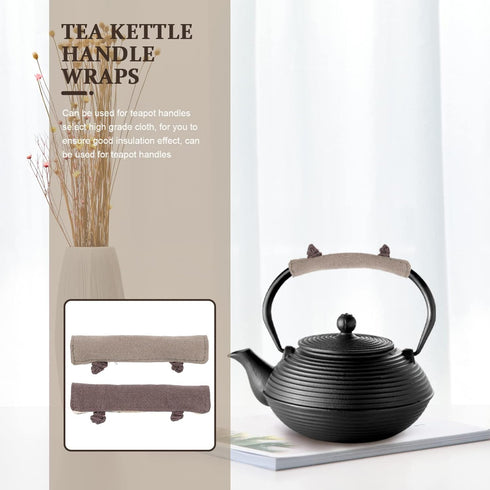 CALLARON Oven Mitt Tea Kettle Handle Cover Holder: Hot Pot Pan Handle Sleeve Mitt Glove Teapot Handle Wrap 2pcs for Home Kitchen Microwave Refrigerator Door Oven Mitts by CALLARON