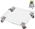 EMCOMS 1PC Transparent Clear Color Plant Caddy 10x10 inch Acrylic Heavy Duty Square