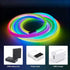 Cofiveevo 5V, 360-Degree IP67, (16.4ft) LED Neon Rope Light, RGBCW Color, USB Luminous, Waterproof Flexible Nylon