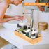 Bathroom Vanity Tray Organizer - Bamboo, Small Wood Tray for Bathroom Counter, Rectangular Toilet Paper Storage, 15" x