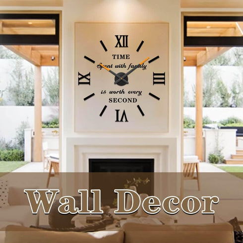 VANGOLD Wall Clock for Living Room, Decorative Gift for Home