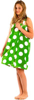 Robe Sale Spa Wrap Towel for Girls, Apple Green, Medium Size 7-16