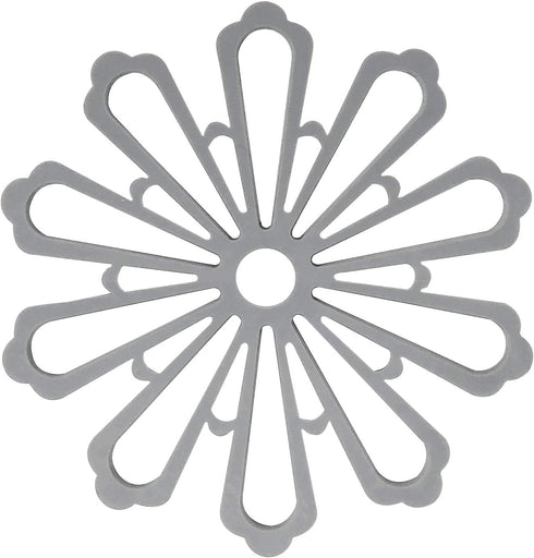 allydrew Non-Slip Insulated Silicone Carved Trivets - Flexible Floral Coasters & Pot Holders Set (3 Pcs)