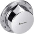 Chef Cooking Timer Clock, Kitchen Timer with Loud Alarm, 100% Mechanical - Silver, 1 Pack, Magnetic Backing, Exquisite