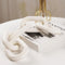 HMASYO White Wood Chain Link Decor, 5-Link Wooden Decorative Chain Home Decor