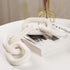 HMASYO White Wood Chain Link Decor, 5-Link Wooden Decorative Chain Home Decor