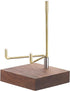 Hipiwe Display Stand Easel with Adjustable Metal Arms, Wooden Base for Fossil, Coral, Geodes, Plate, Small Collectibles