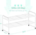 2-Tier 33" Closet SUFAUY Wide Shoe Rack, Metal Wire, Stackable, White