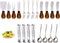 Charcuterie Accessories 20 Pcs, Cheese Spreaders, Mini Serving Spoons, Forks, and Tongs for Charcuterie Board