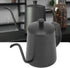 350ml Gooseneck Coffee Kettle, 304 Stainless Steel Tea Kettle for Stovetop, 11.3 oz Long Spout Tea Pot for Home Kitchen Office Hotel(Black) by Topyond