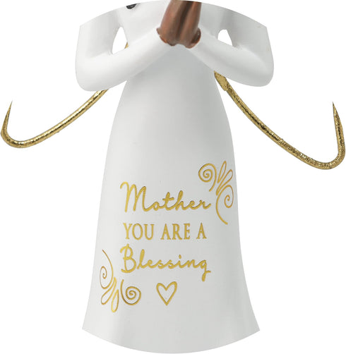 Pavilion Gift Company Mother You are A Blessing, 5.5 Inch African American Praying Collectible Resin Angel Figurine